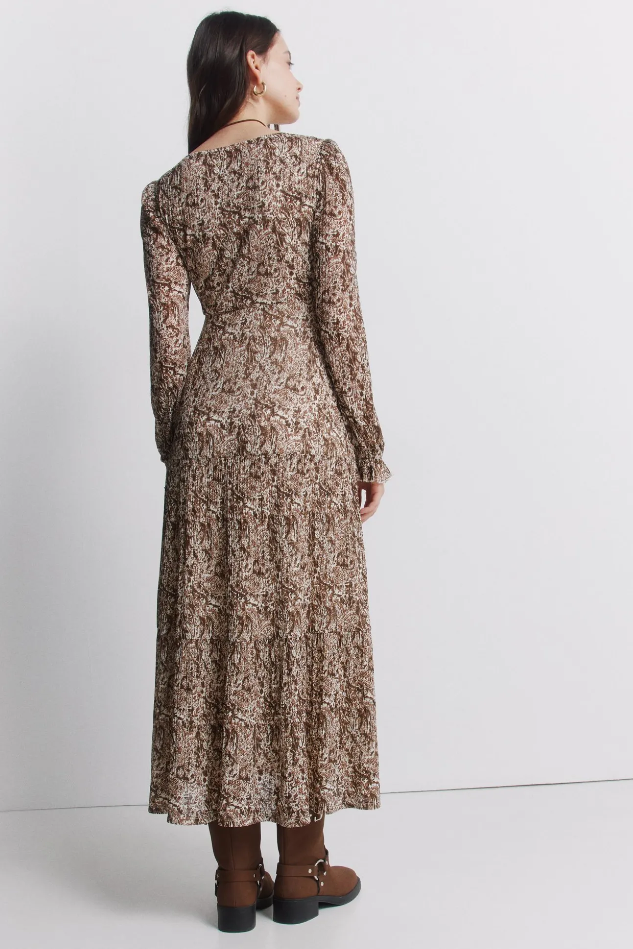 Robe midi imprimée