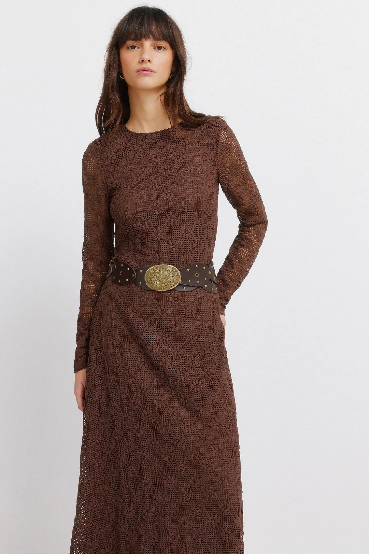 Robe structurée manches longues