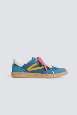 Sneaker en cuir r&eacute;tro
