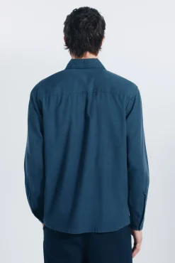Surchemise en tencel surdimensionnée
