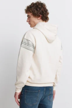 Sweat-shirt &agrave; capuche poche ethnique