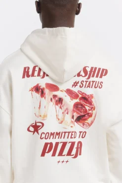 Sweat-shirt &agrave; capuche pizza