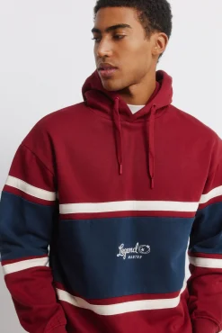 Sweat-shirt &agrave; capuche &agrave; d&eacute;coupes