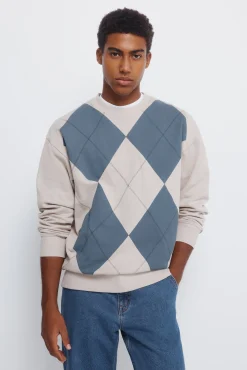sweat-shirt à diamants