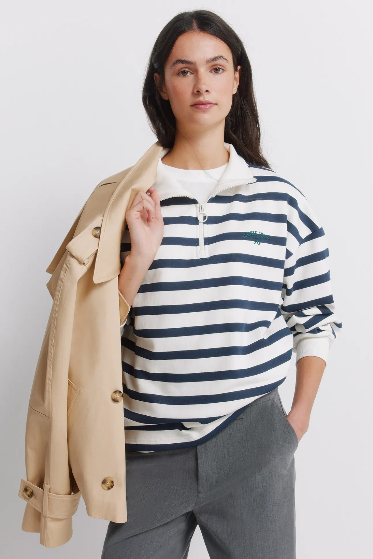 Sweat-shirt à rayures