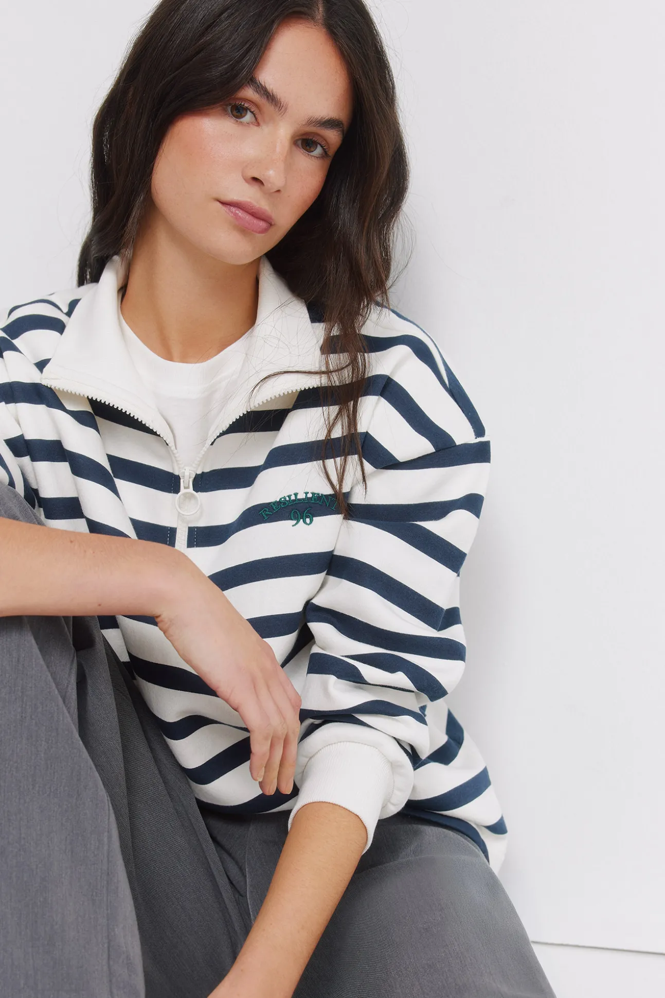 Sweat-shirt à rayures