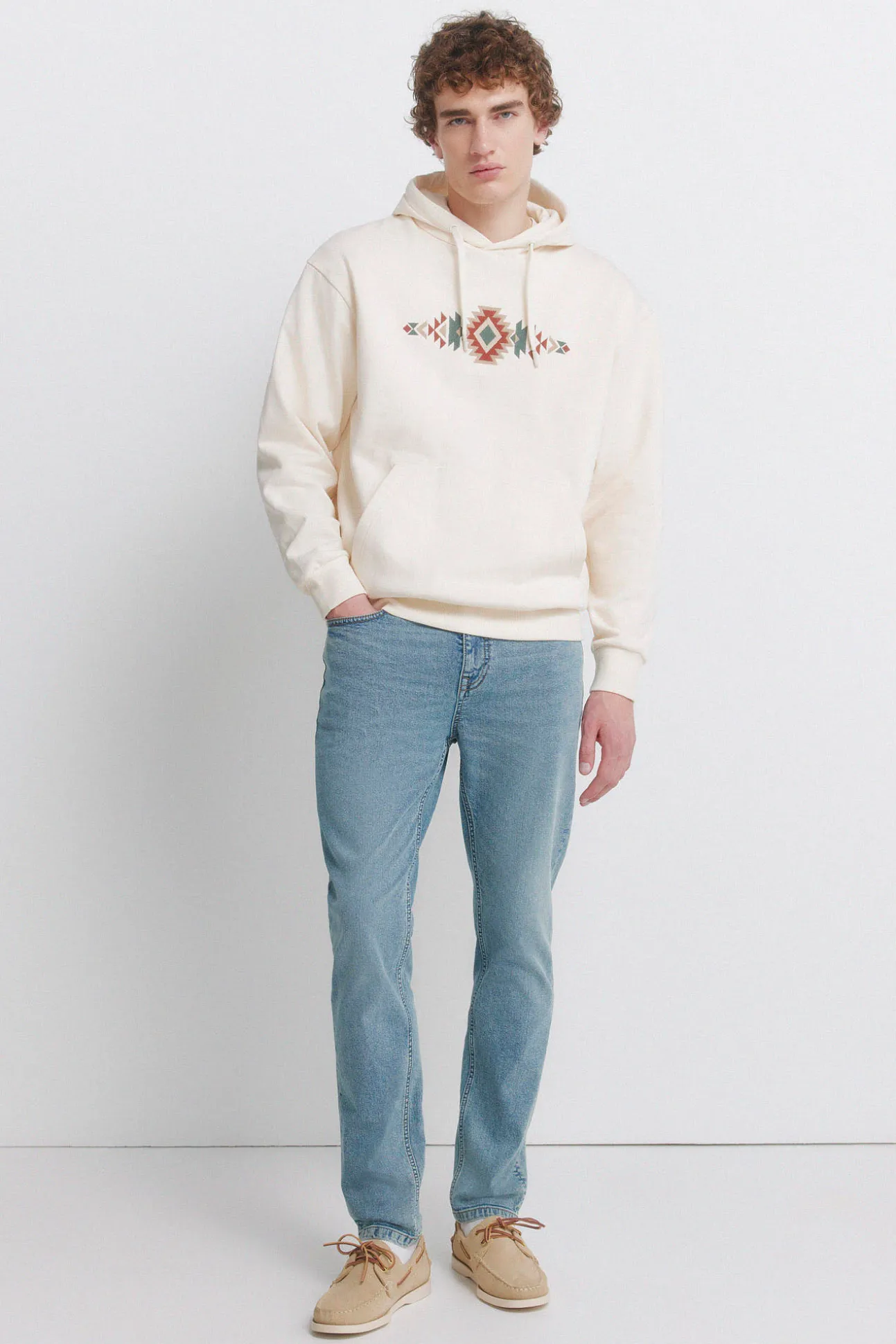 Sweat-shirt ethnique