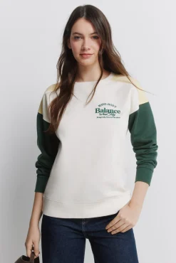 Sweat-shirt tricolore