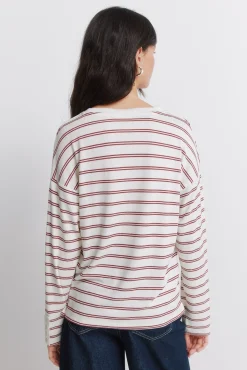T-shirt à double rayure