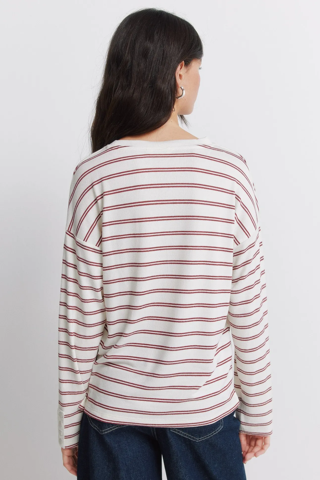 T-shirt à double rayure