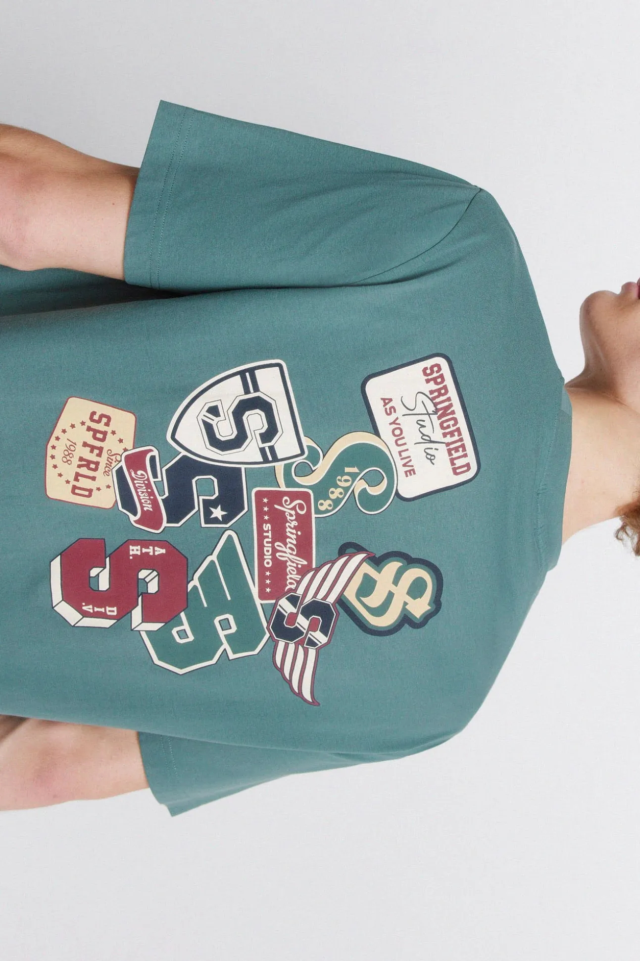T-shirt à logos Springfield