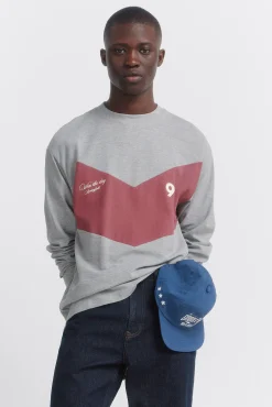 T-shirt &agrave; manches longues en piqu&eacute; coupe