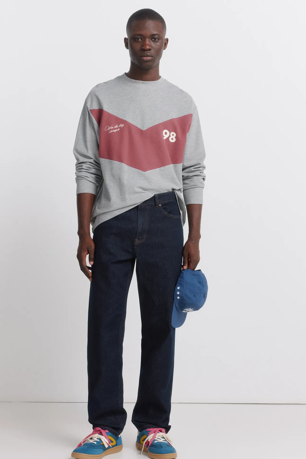 T-shirt à manches longues en piqué coupe