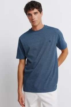 T-shirt basique &agrave; micro-rayures