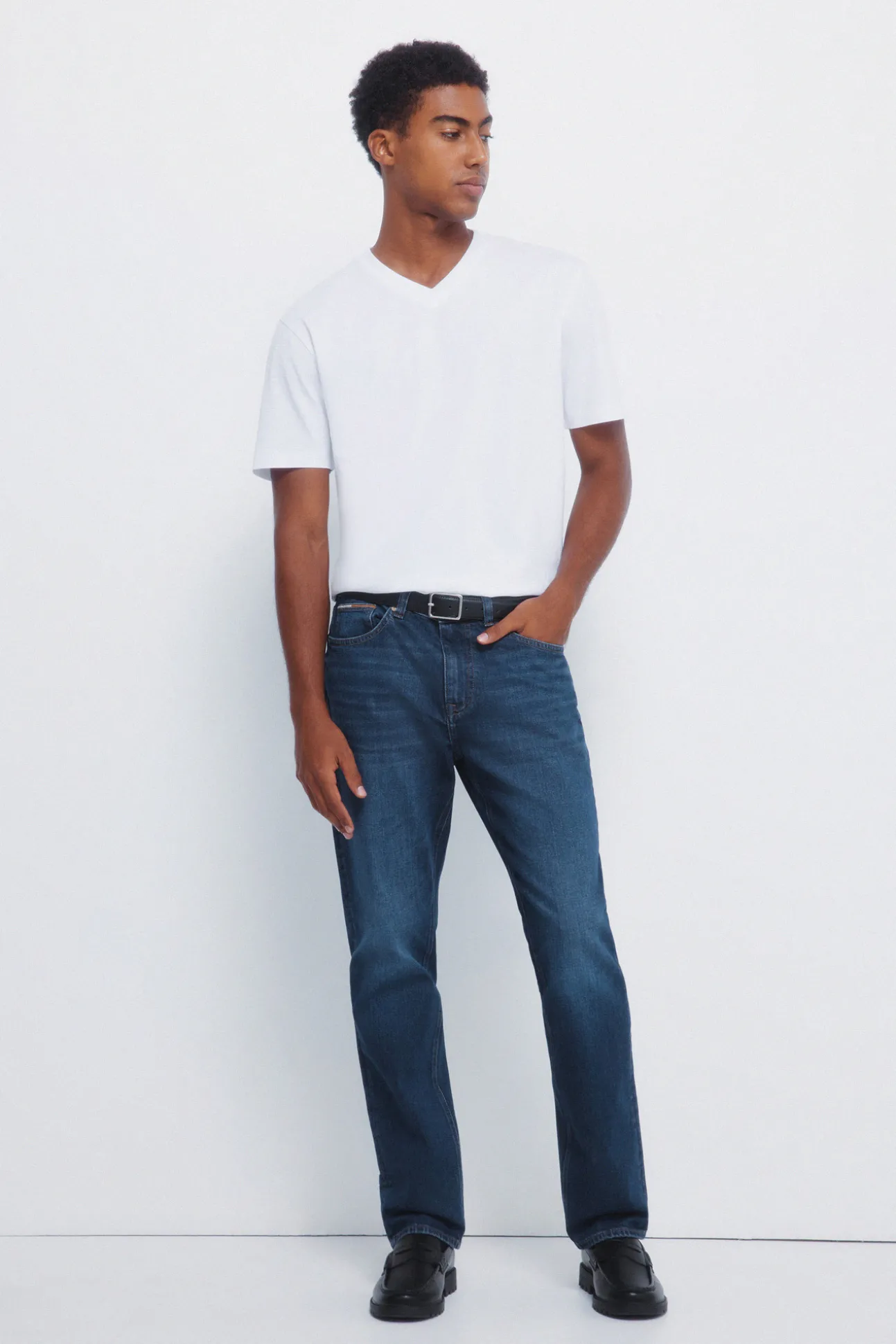 T-shirt basique col V