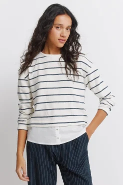 T-shirt chenille bi-matière