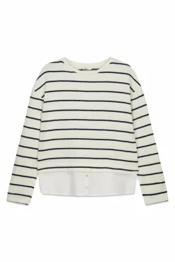 T-shirt chenille bi-matière