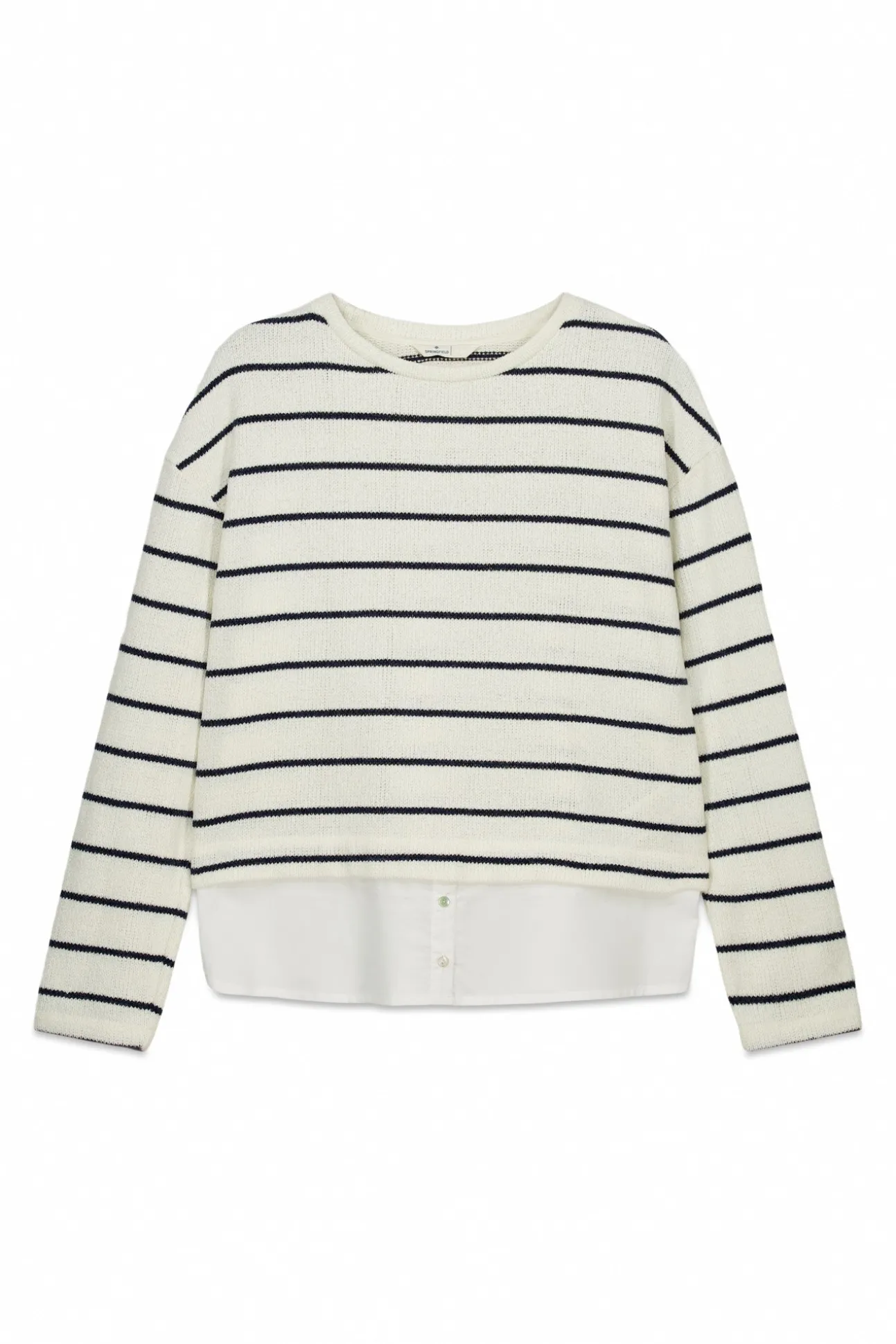 T-shirt chenille bi-matière