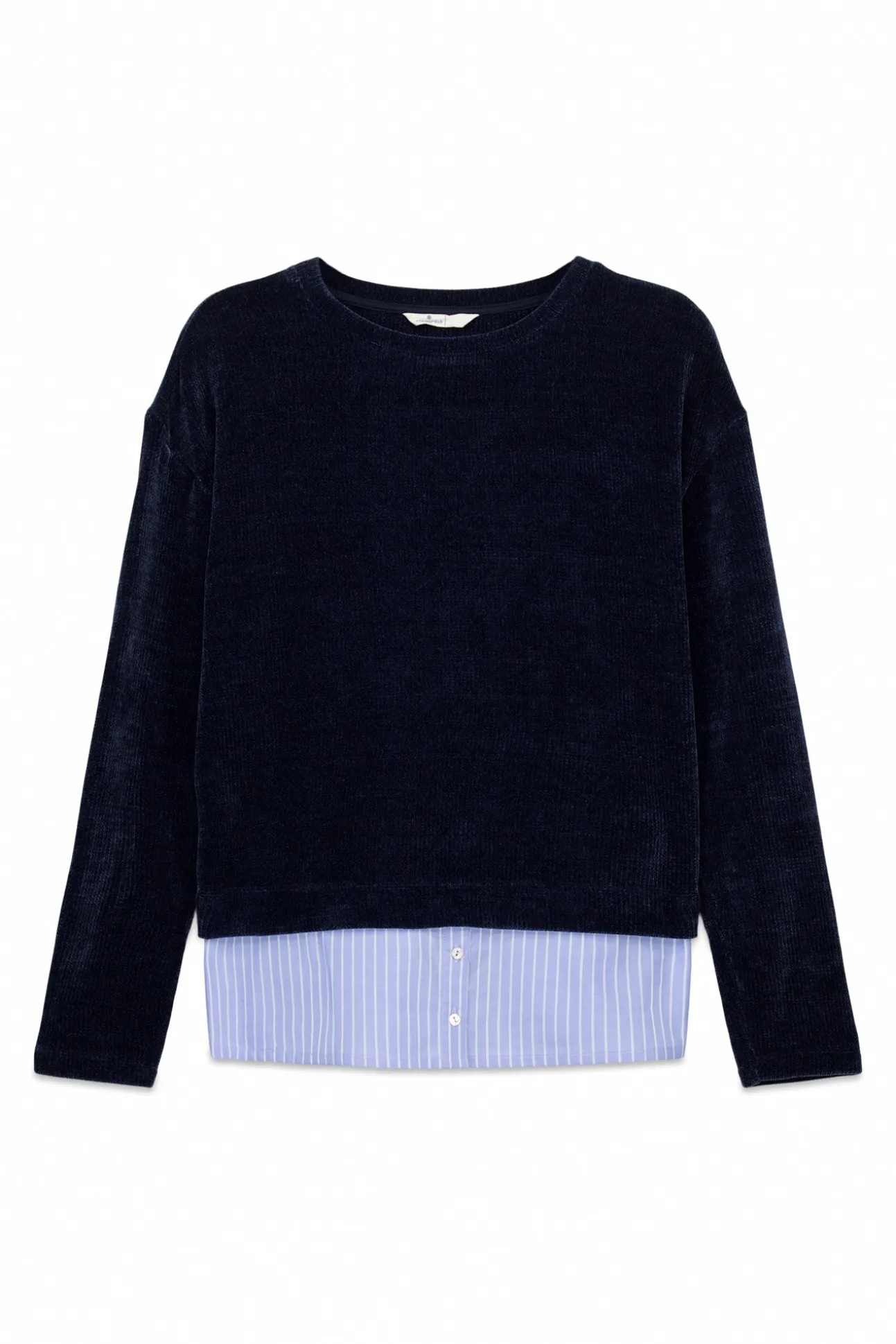 T-shirt chenille bi-matière