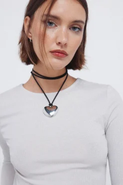 T-shirt d&eacute;collet&eacute; dos en lurex