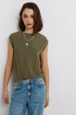 T-shirt droit basique uni