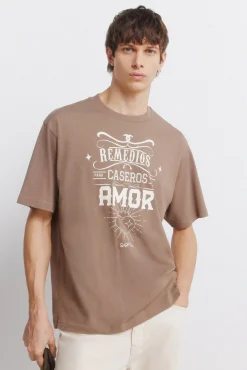 T-shirt imprim&eacute; rem&egrave;des maison