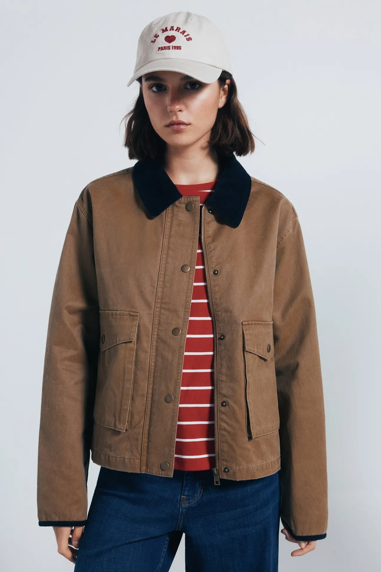 Veste cirée courte