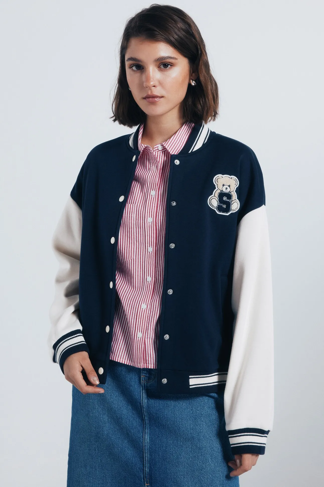 Veste de baseball ours