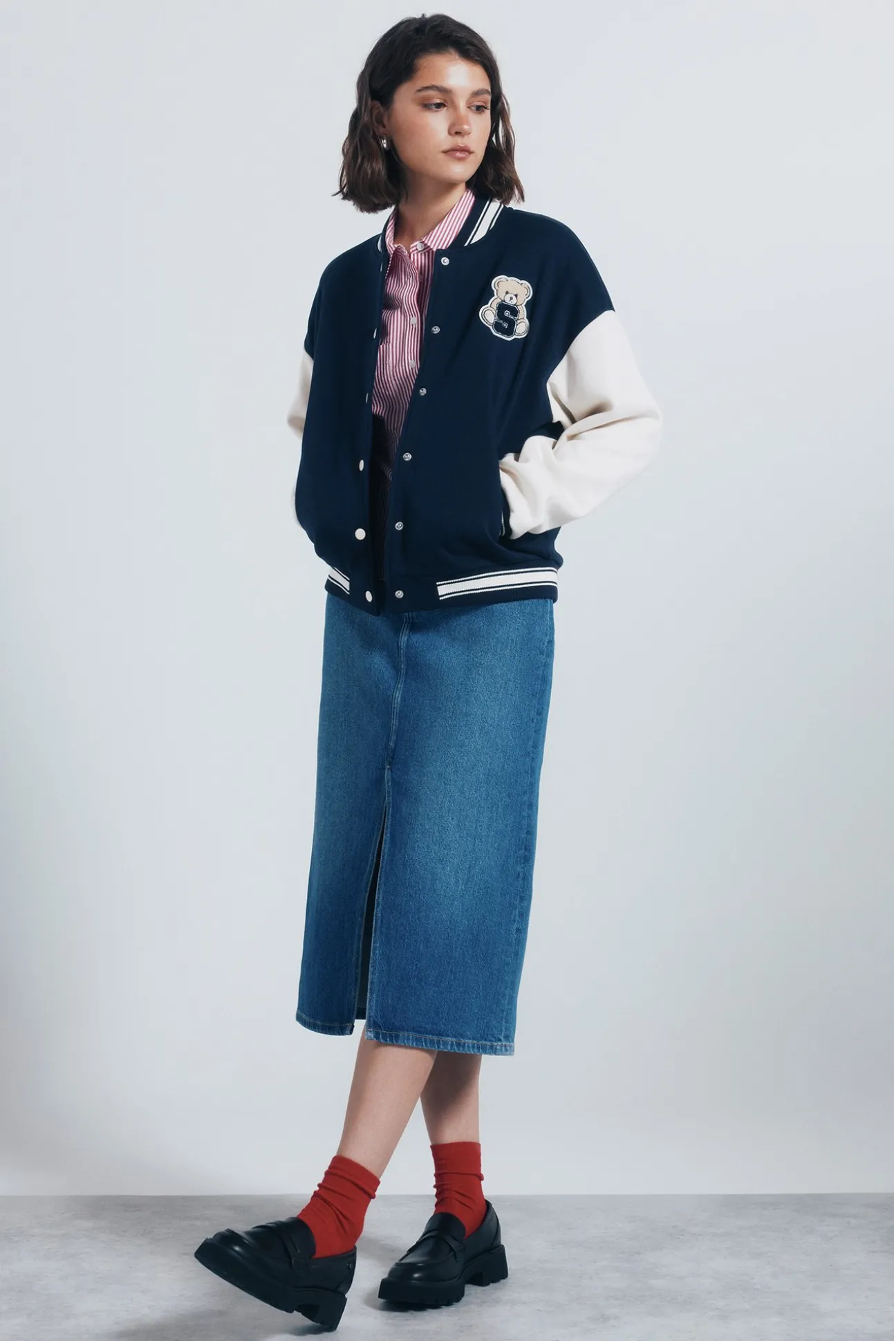 Veste de baseball ours