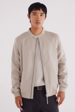 Veste effet daim micro-perforé