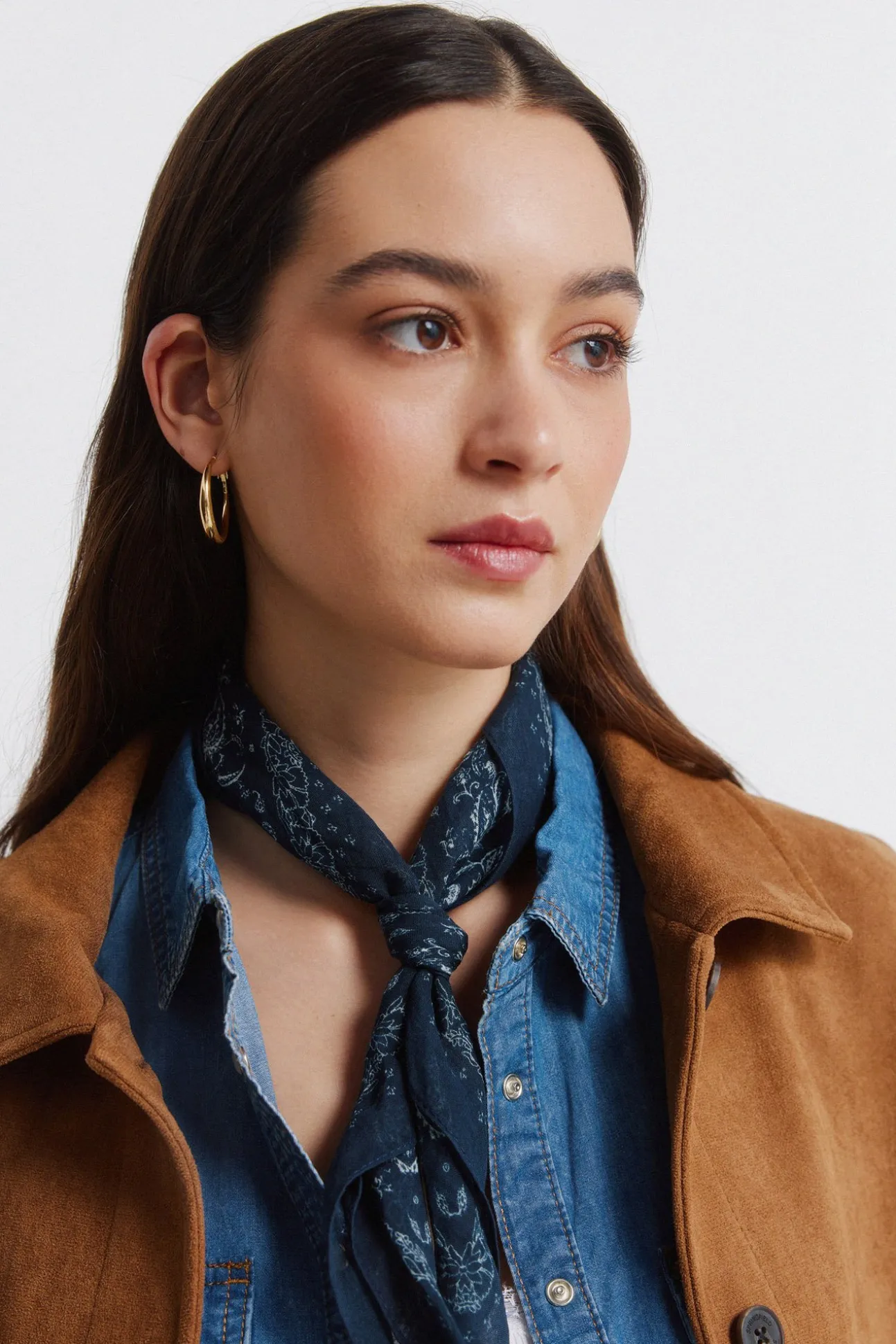 Veste en daim avec poches