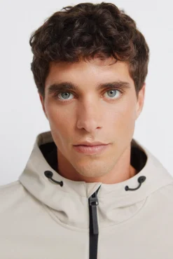 Veste softshell &agrave; capuche